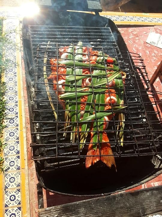 Red Snapper prepared on the grill.
