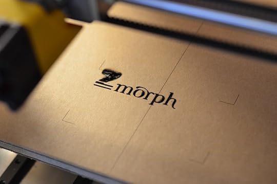 Result of running the ZMorph engraving gcode.