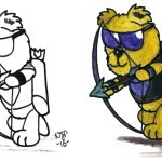 Hawk Eye Teddy Bear