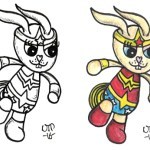 Wonder Woman (Wonder Bunny) Cuddly Bunny