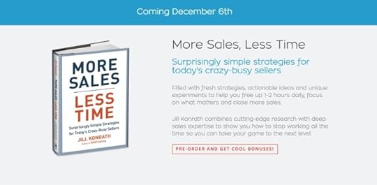 New Book: Want More Sales in Less Time?