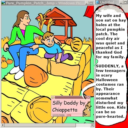 Pure Pumpkin Patch panel 1 - Silly Daddy webcomic by Chiappetta