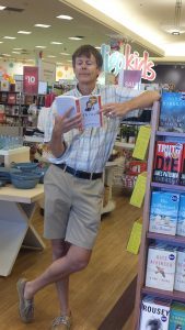 Our manager, my husband, Kevin at Chapters Barrie book signing