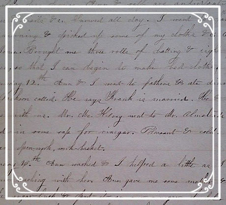 Image of a page from Rosette's journal