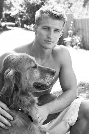 sexy man and his dog: 