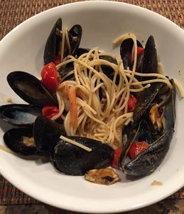 Spaghetti with Mussels