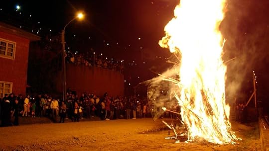 Encendido de las luminarias en Calbuco. Foto del CNCA