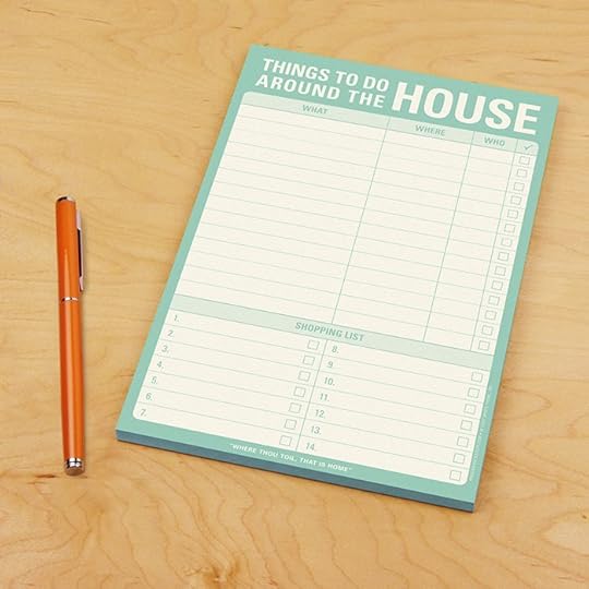 Things to Do Around the House Pad - Knock Knock Blog
