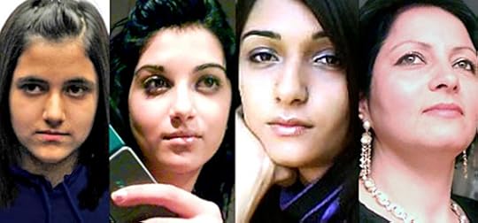 The victims (from left) Geeti, Sahar, Zainab, Rona