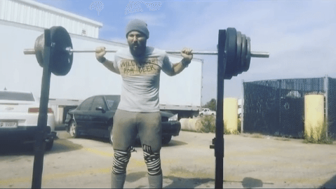 @dmkdacho squatting next to his truck