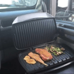 grill in the cab of a truck