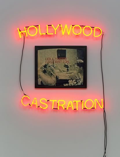 Lew Thomas, Hollywood Castration, 1986. Ektacolor print, neon.Courtesy Cherry and Martin, Los Angeles. Photograph by Brian Forrest