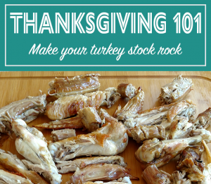 This reicpe for stock uses budget friendly turkey necks and wings to make a rich turkey stock for your Thanksgiving gravy and side dishes. This tutorial on how to make stock ensures you'll have plenty for all of your recipes