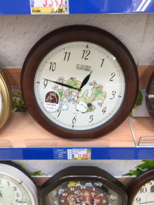 Anime cuteness in the EDION Clock section