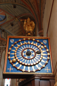 astronomical clock at St. Mary Ottery