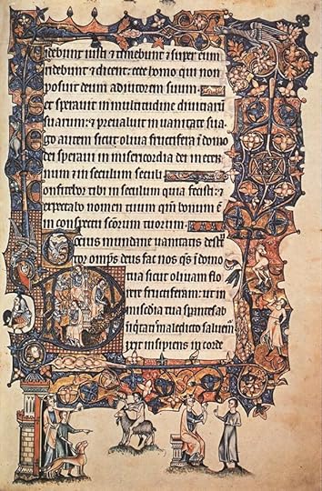 Look Before You Leap in Illuminated Manuscript