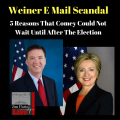 5 Reasons That Comey Could Not Wait Until After The Election