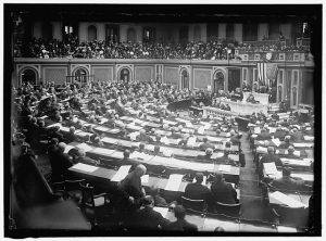 Counting the electoral vote. 1913. Prints and Photographs Division. 