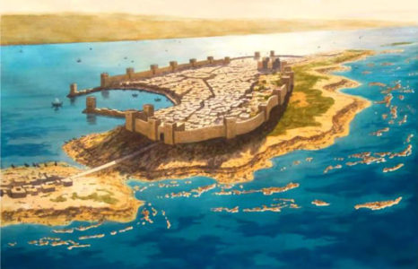 Artist's Reconstruction of Tyre before Alexander's conquest
