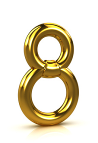 gold-number-8