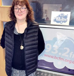 Debbie Young standing outside the studio