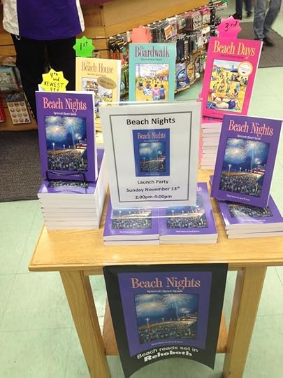 Beach Nights Display at Browseabout Books.