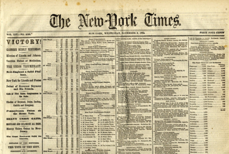 lincolnelection1864nyt
