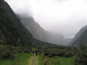misty mountain view looking ominous