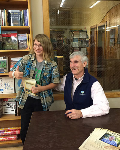 Then it was on to Bozeman, MT, where I met fans, young and old, at the Country Bookshelf.