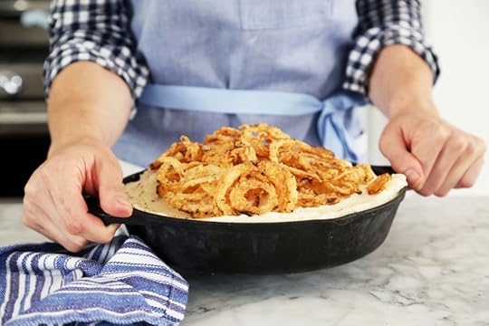 Sweet and Savory Mashed Potatoes with Fried Onions