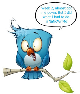 Tweet bird, NaNoWriMo, week 2 text