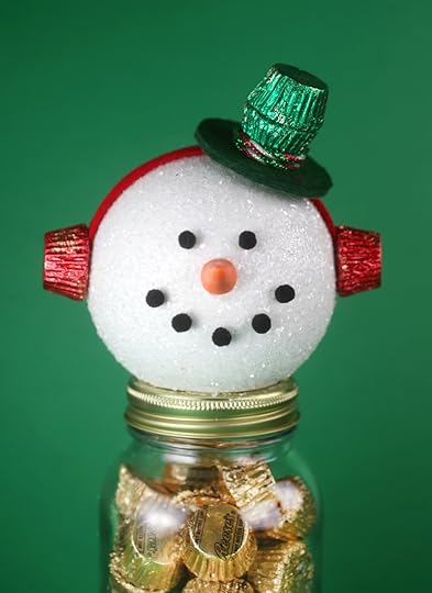 Reese's Snowman Candy Jars