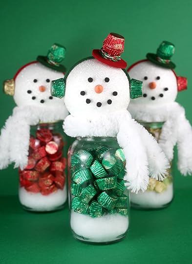 Snowman Candy Jars