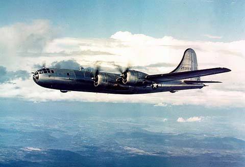 A B-29 Superfortress in flight