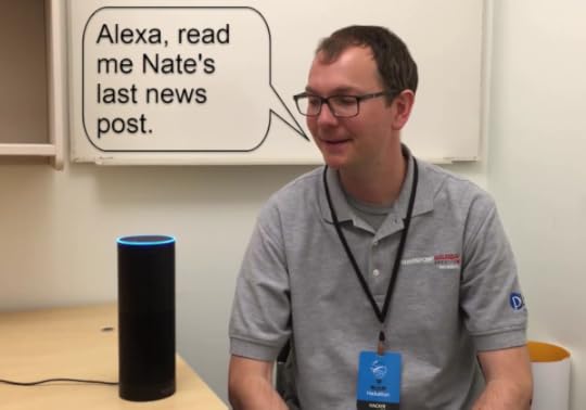 Tom talking to Alexa