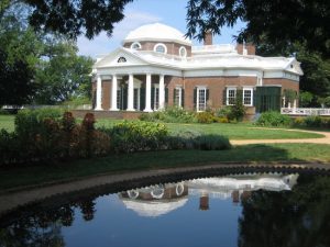 Montecello, Jefferson's home, designed by Jefferson