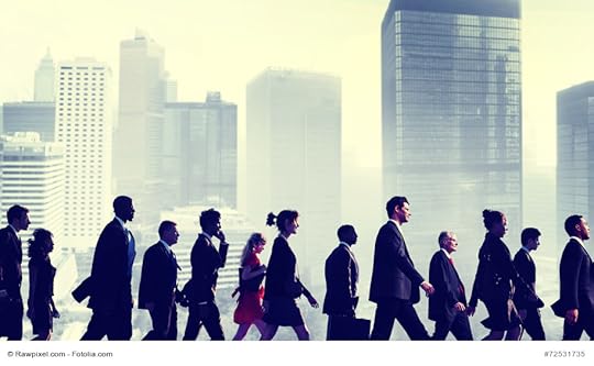 Business People Commuter Walking City Concept