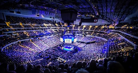 Arena shot of Belong Tour, a traveling women's ministry event 