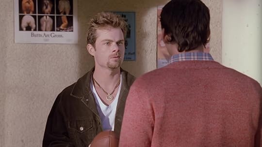 This dude looks like he's at least thirty-five. And not a youthful thirty-five. Like, a guy who sells pills from a trailer in the woods thirty-five.