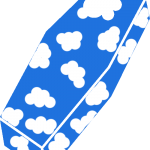 Coffin with clouds
