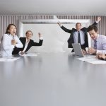 Businesspeople Celebrating Good News