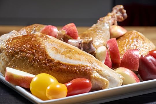 Sous vide turkey serving side