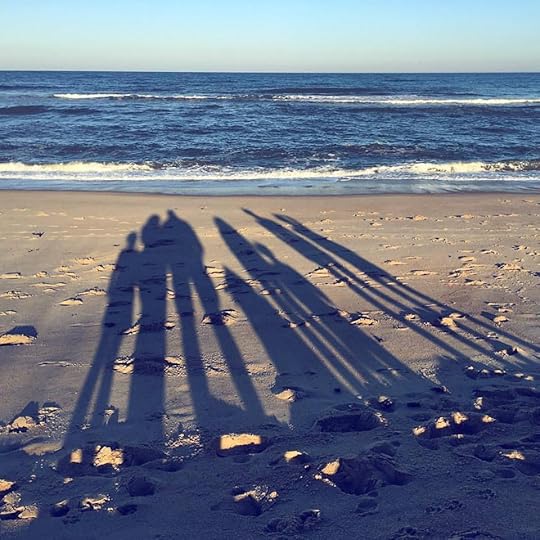 Family photo at the beach