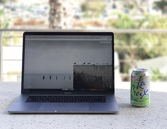MacBook Pro and LaCroix