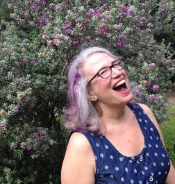 Laughing in the front yard