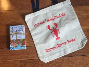 Today's giveaway--Iced Under and tote