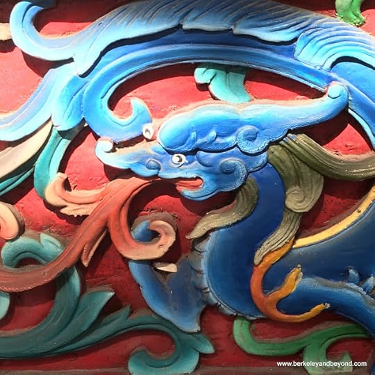 dragon detail t Wen-Chang Temple at National Center for Traditional Arts in Yilan, Taiwan