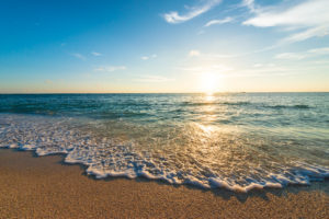 Twilight sunsets and beautiful beaches, Okinawa, Japan