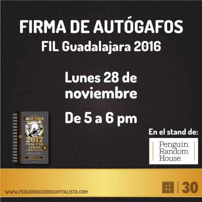 Firma de autógrafos en FIL Guadalajara
