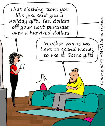 Holiday Card versus discount